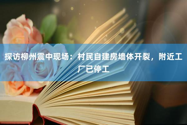 探访柳州震中现场：村民自建房墙体开裂，附近工厂已停工