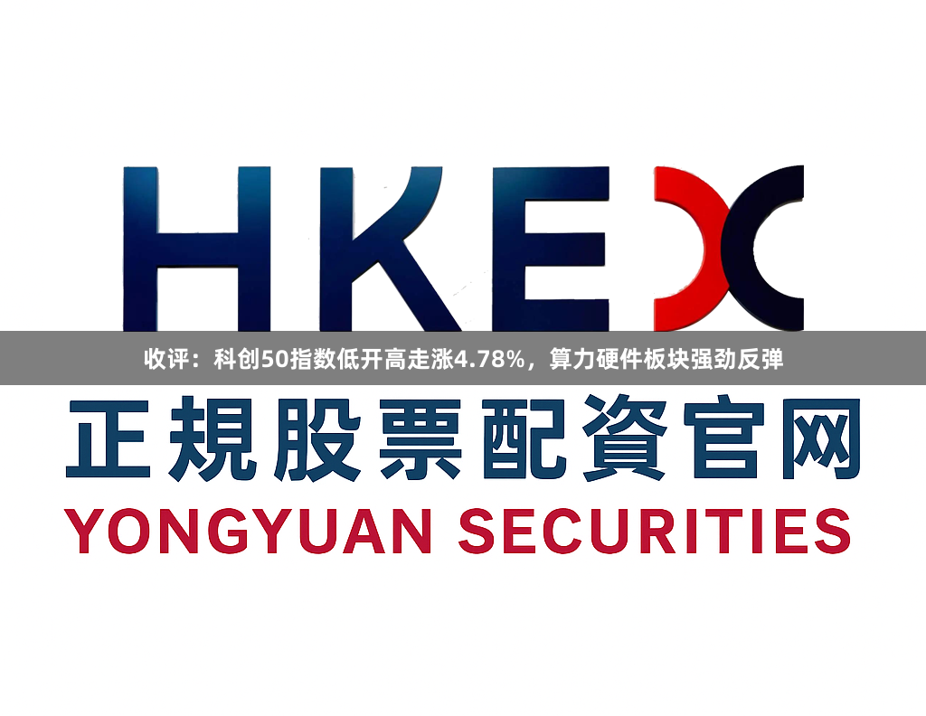 收评：科创50指数低开高走涨4.78%，算力硬件板块强劲反弹